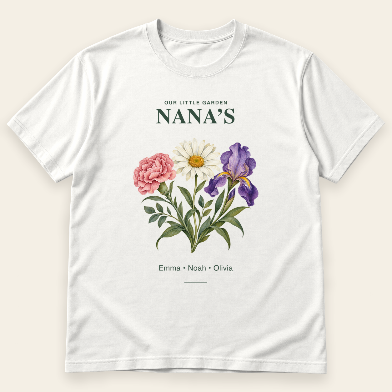 Our little garden t-shirt mockup