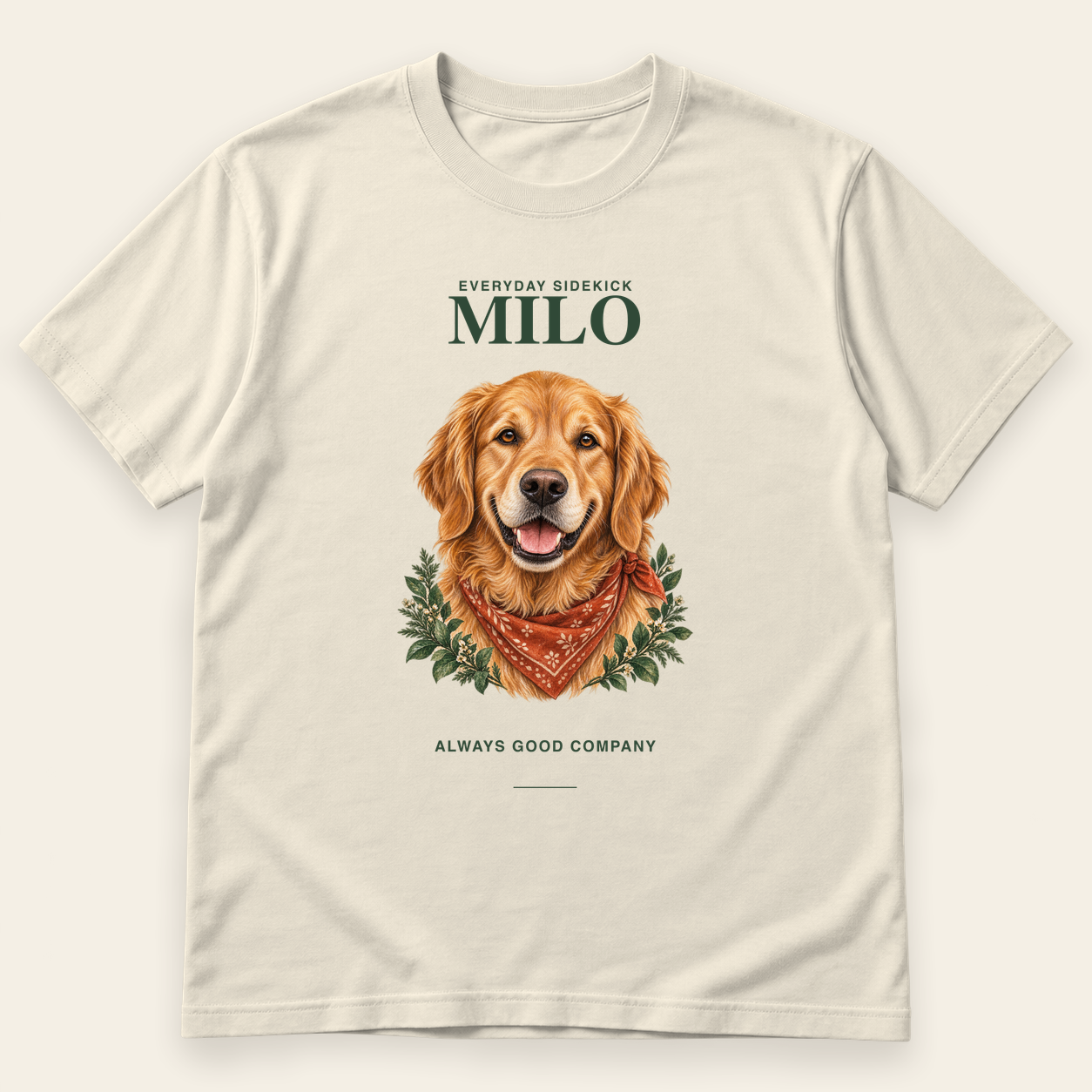 Everyday sidekick t-shirt mockup
